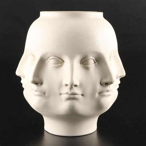 Fornasetti Designed Tms Perpetual Face Vase Ebth