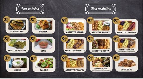 Menu Au Uni Food Kebab Montpellier Montpellier