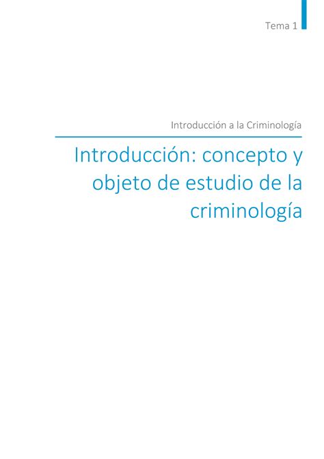 Tema1 Tema 1 Apuntes Tema 1 Introducción Concepto Y Objeto De