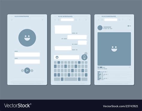 Set Of User Interface Designs Royalty Free Vector Image