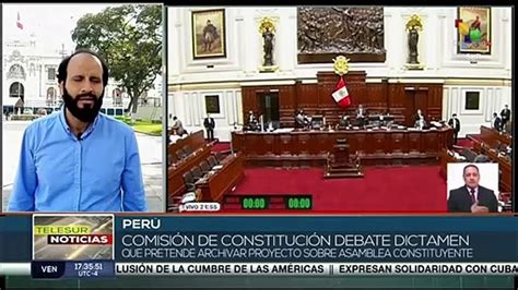 Perú Comisión Pretende Archivar Proyecto De Constitución Vídeo