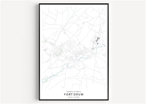 FORT DRUM MAP Map of Fort Drum Fort Drum Base Map Fort Drum - Etsy