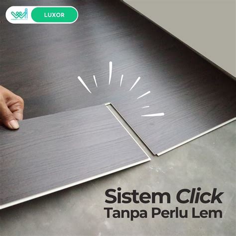 Jual Lantai Spc Vinyl Klik Tanpa Lem Luxor Click System Flooring