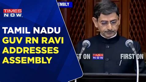 Tamil Nadu Governor Rn Ravi Addresses Session Amid Thamizhagam Row