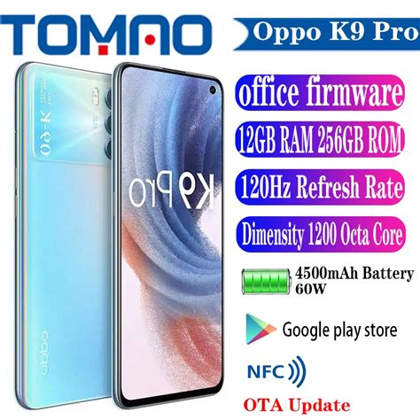 Original oficial novo oppo k9 pro 5g smartphone android 11 dimensão