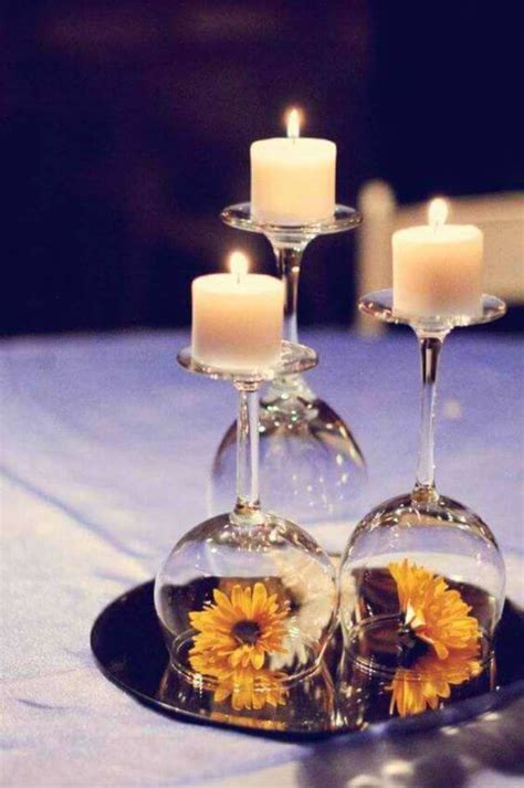 Centro De Mesa Com Taças E Flores - Centro de Mesa: Como Escolher, +68 Modelos para Decorar sua Mesa