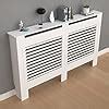 Fativo High Radiator Cover Wood Cabinet External Cm Height White