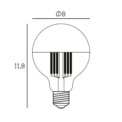 Led Kopfspiegellampe Globe Silber E W K Lampenwelt Ch