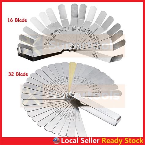 Metric Feeler Gauge Thickness Gauge 32 17 16 14 Blade Fillet Feller