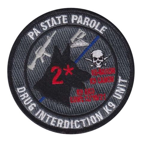 PA State Parole Custom Patches Pennsylvania State Parole Patch