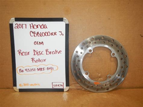 2017 Honda CBR1000RR SP OEM Rear Disc Brake Rotor 43251 MKF D41 EBay