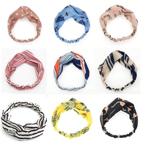 Fashion Women Girls Summer Bohemian Hair Bands Print Headbands Vintage