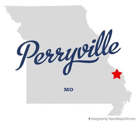 Map of Perryville, MO, Missouri