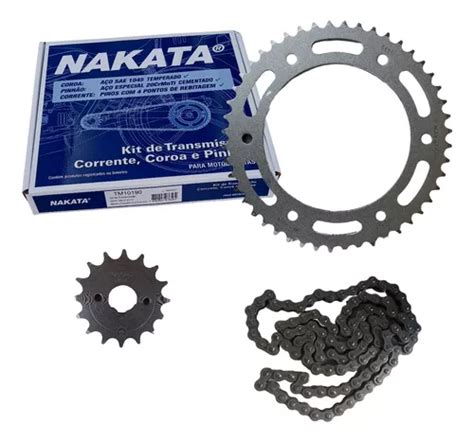 Kit Relação Transmissão Honda Xre 190 2022 Nakata Original Frete grátis