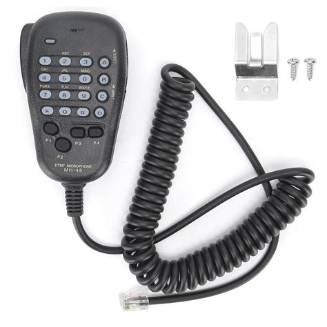 Mh A J Dtmf Handheld Pin Plug Microphone Speaker With Button For Ft