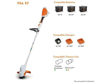 New Stihl FSA 57 W AK 10 Battery AL 101 Charger Power Equipment In