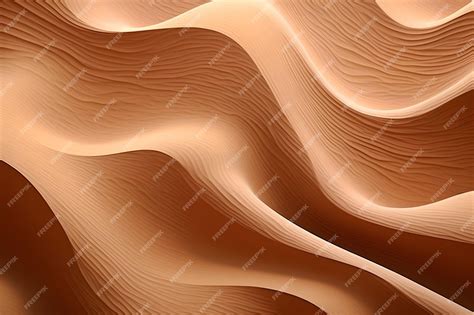 Premium Photo Golden Sands Sculpted Patterns Of Arid Desert Dunes