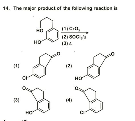 What Is The Major Product Of The Following Reactions