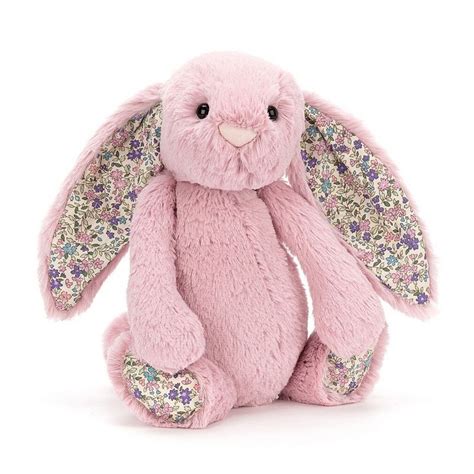 Jellycat Bunny Soft Toys Jellycat Blossom Bashful Bunny Pink Tulip Medium