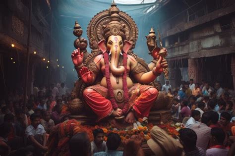 Premium Ai Image Lord Ganpati Festival And Ganesh Chaturthi With Many