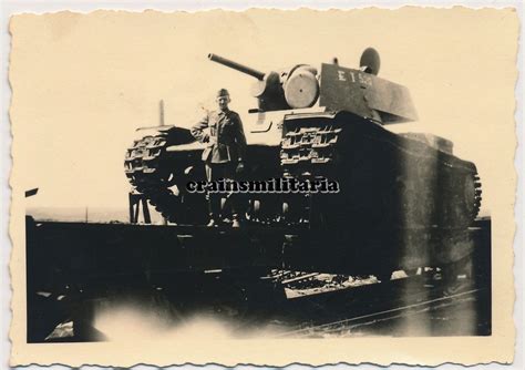 Orig Foto Russische Beute Panzer Kw Kwi M Kennung Auf Transpo Postimages