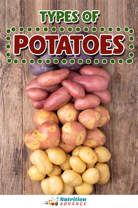 Types Of Potatoes Chart