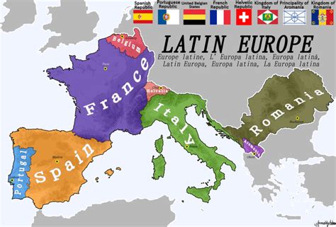 A Contiguous Latin Europe : r/imaginarymaps