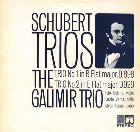 Trios Trio No 1 In B Flat Major D 898 Trio No 2 In E Flat Major D