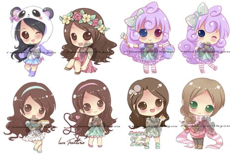 Chibi Commissions By Runawaywithyou On Deviantart Chibi Kawaii Anime