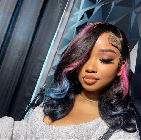 𝔓𝔯𝔢𝔱𝔱𝔶𝔟𝔩𝔲𝔫𝔱𝔷 Front Lace Wigs Human Hair Pretty Hair Color Wig