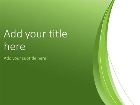 Green Abstract Background For Powerpoint