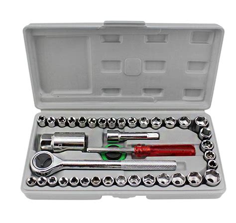 40 Pcs Auto Repair Hand Tool Combination Socket Wrench Set Lazada PH