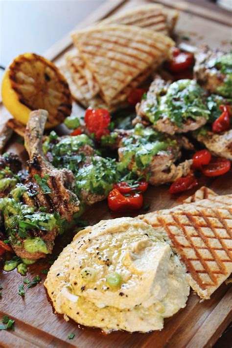 Grilled Greek Style Lamb Lollipops With Perfect Hummus The Pastiche