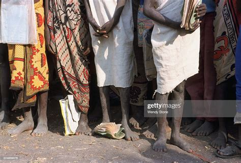 Southern Sudan Jiech Nuer Peoples Nuer School Children In Bare