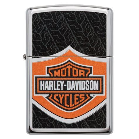 Zippo Harley Davidson Black Orange Feuerzeug Tabakversand Ch