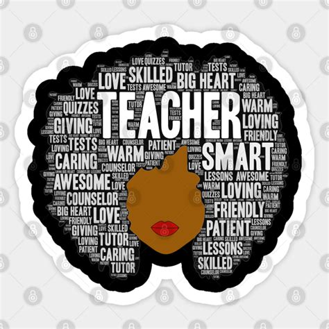 African American Teacher Words In Afro African American Teacher