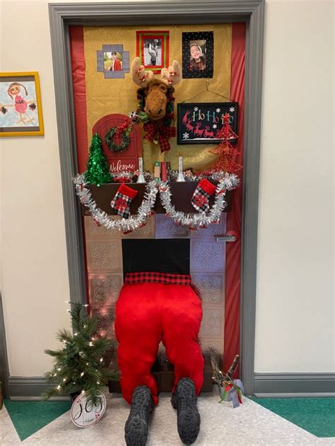 Christmas Office Decorating Ideas Christmas Door Decorations Door