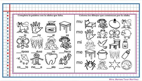 Spanish Worksheet With Pictures And Words