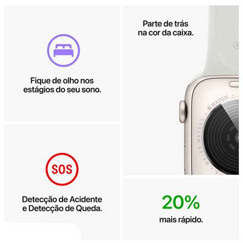 Apple Watch Se Gera O Gps Cellular Mm Caixa Estelar De