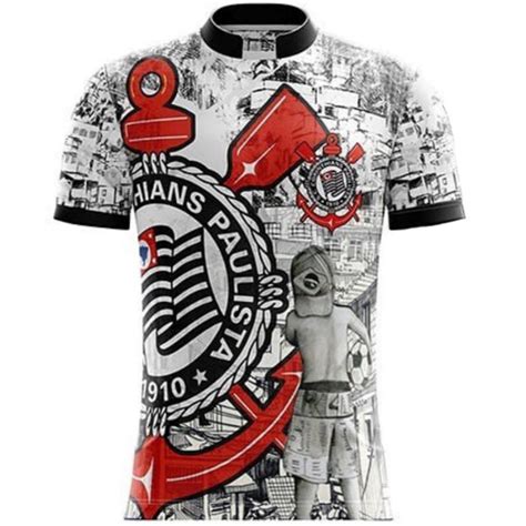 Camisa Camiseta De Futebol Time Corinthians Personalizada De Quebrada