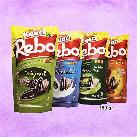 Jual REBO Kuaci Biji Bunga Matahari 150 Gram All Varian Rasa Original