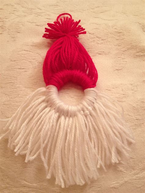 Mini Santa Wreath Made Using A Curtain Ring Curtains With Rings How