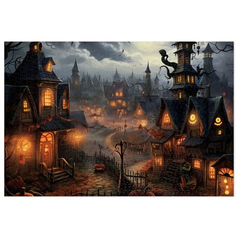 Halloweentown Jigsaw Puzzle 1000-piece - Etsy