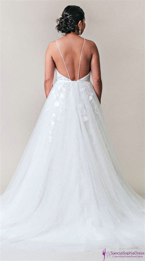 Backless Plus Size Wedding Dress Informal Summer Wedding Dress On Storenvy