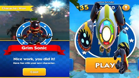 Sonic Prime Dash Grim Sonic New Character Unlocked Vs New Boss Dr