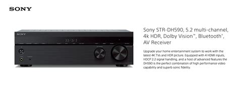 Sony Strdh590 52 Channel Surround Sound Home Theater Receiver 4k Hdr