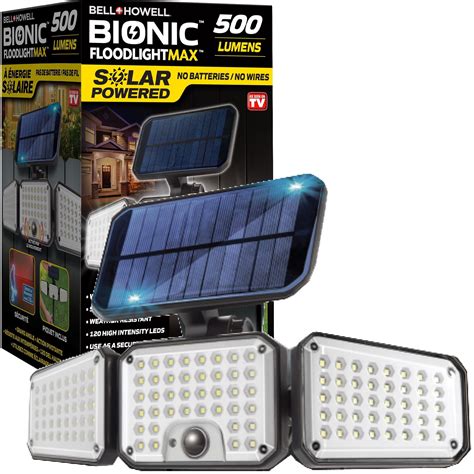 Bell Howell Bionic Floodlight Max Solar Powered Led Light Motion