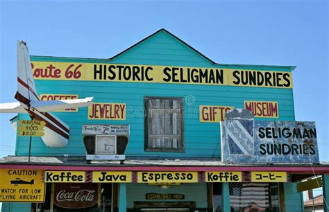 Seligman In A Town On Historic Route 66 In The State Of Arizona United