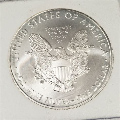 2008-W American Silver Eagle*1st Day of Issue*Graded MS-70 by IGS ...