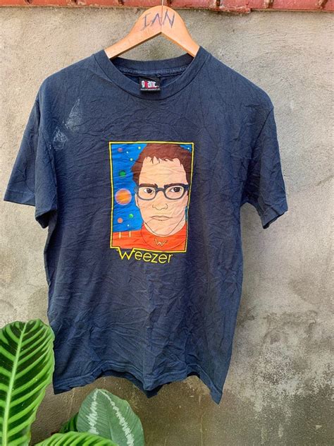 Vintage Weezer Captain Cuomo Mens Fashion Tops And Sets Tshirts